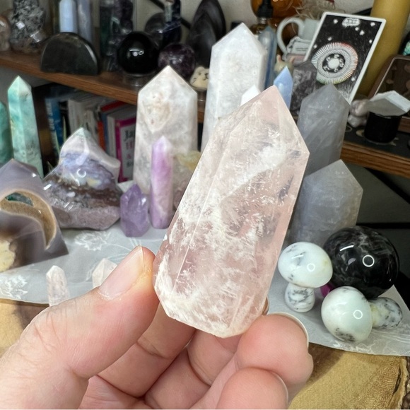 Snowflake garden quartz tower (40g) - Picture 3 of 6